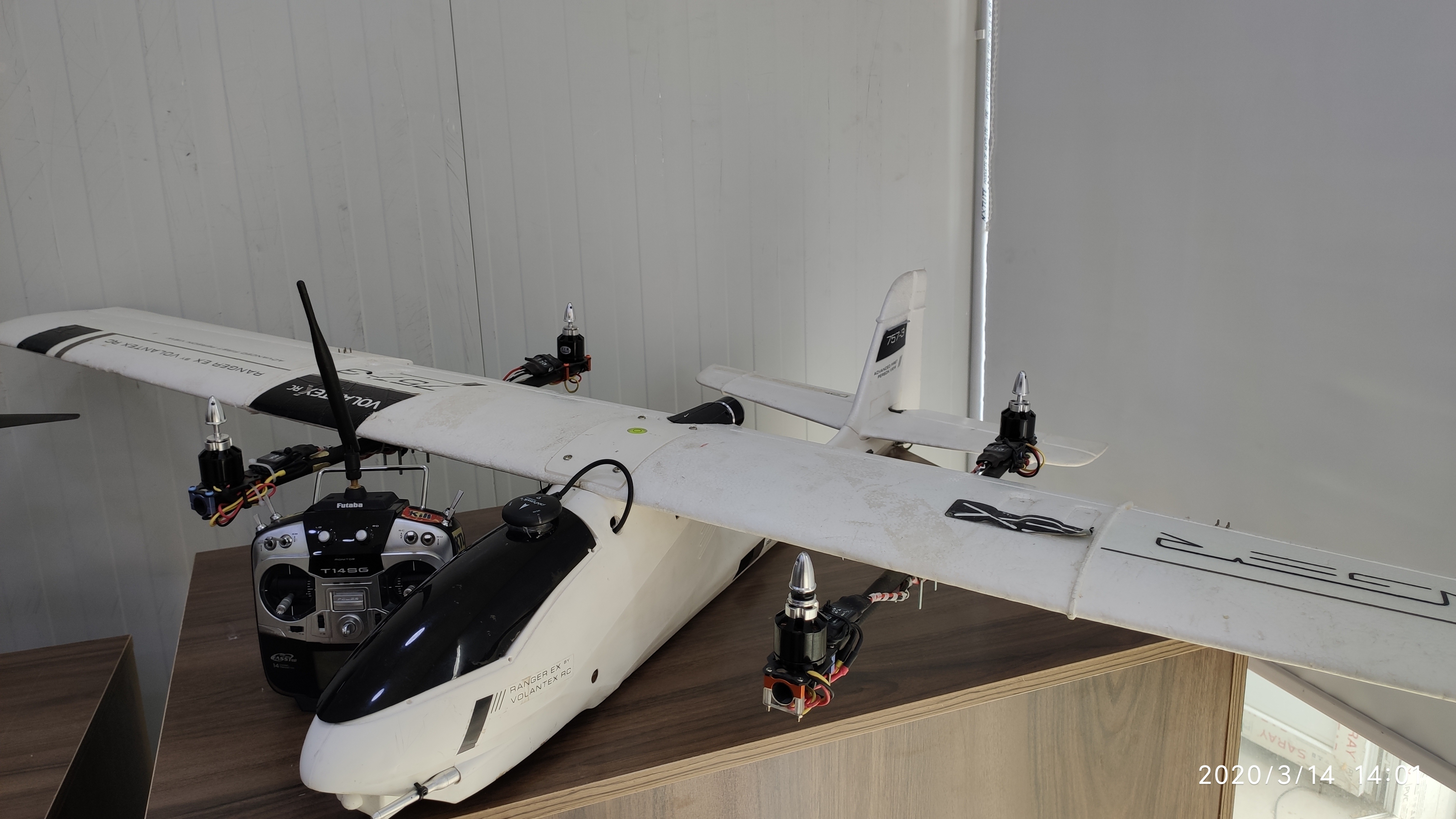 VTOL motor mount and propulsion test